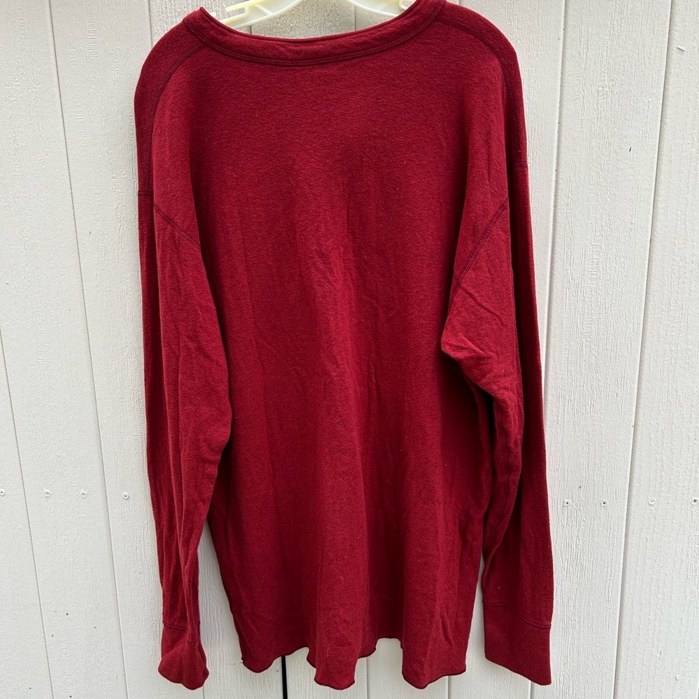 L.L. Bean Wool Blend Dark Rusty Red Pullover Sweater. Size XL TALL - Picture 3 of 6